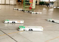 Driverless Robots AGV Transfer Cart One Way Rail Guidance Tunnel Tractor for Plastic Industry